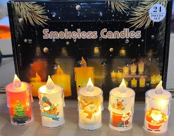 ✅ VELAS NAVIDEÑAS LED